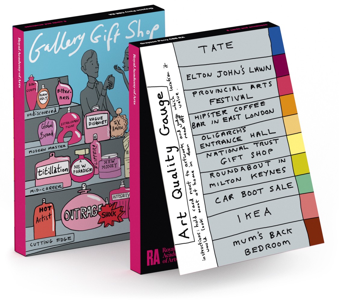 'Notecard Wallet' 3 x 2 designs by Grayson Perry CBE RA (Art Quality Guage / Gallery Gift Shop) (CN027)