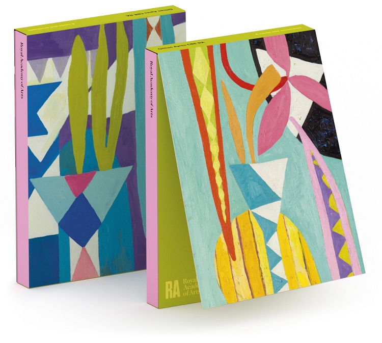 'Notecard Wallet' 3 x 2 designs ('Jarman's Shingle' 2001 / 'Nooroo II, 2012') by Gillian Ayres OBE RA