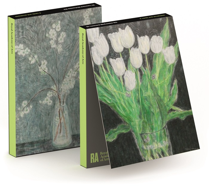 'Notecard Wallet' 3 x 2 designs by Leonard McComb RA (White Tulips, 2000 / Spring Blossom, 1978) (CN034)