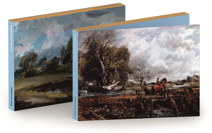 'Notecard Wallet' 3 x 2 designs by John Constable RA (1776 - 1837) (The Leaping Horse, c1825 / Flatford Lock, A Path by a River, c1810-1812) (CN031)
