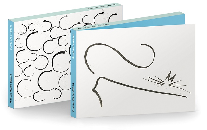 'Notecard Wallet' 3 x 2 by Prof. Ian Ritchie CBE RA  ('Stretchy Cat', 2019 / 'Too Many Fat Cats in the World', 2019) d (CN030)
