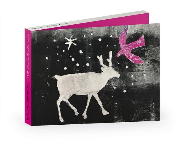 Barbara Rae CBE RA 'Reindeer Pink Bird' (xra2) g2 (10 card wallet) 