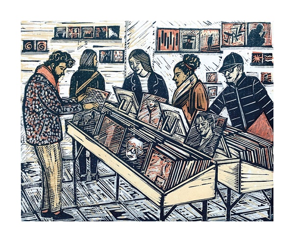 'Record Shop' by Rachel Clark (A956)