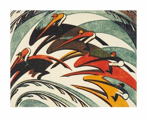 'Racing, 1934' by Sybil Andrews (A222) *