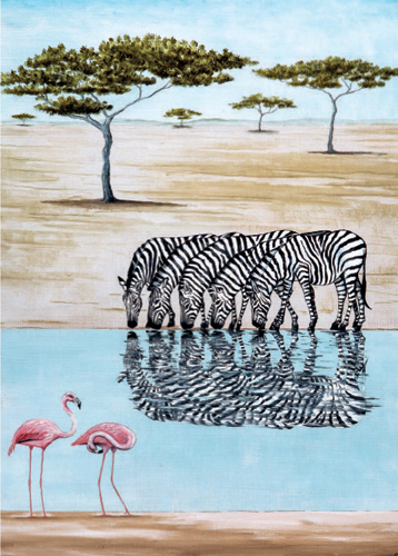 'A Dazzle of Zebras' by Rebecca Campbell (B485) * 
