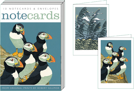 Robert Gillmor Notelets (Puffins / Whooper Swans) (AN033)