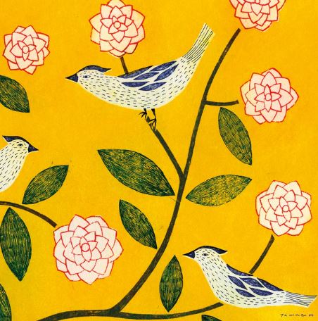 'Roses and Birds' by Tamae Mizukami (C047) NEW 
