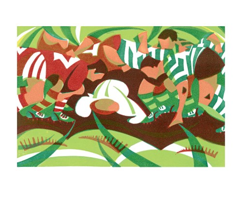 'Rugby Scrum' by Paul Cleden (A248) *