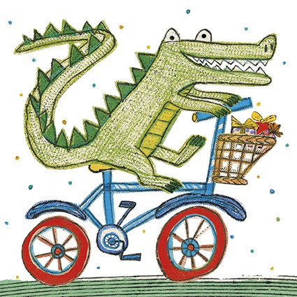 'Cycle Croc' by Sarah Battle (O055) BIRTHDAY Was 3.15, now 2.25
