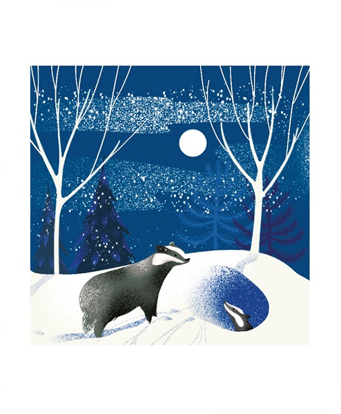 'Badgers' by Sally Elford (A941w) d