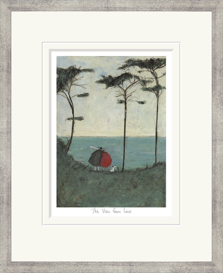 'The View From Looe' Ltd Ed. Signed Mounted Print by Sam Toft (Print) 
