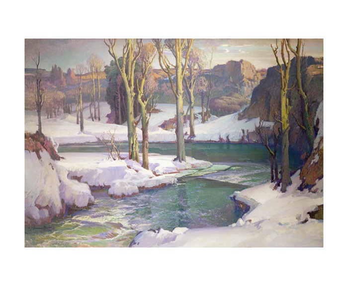 'Winter Sunlight' 1947 by Samuel John Birch 1869-1955 (A167w) NEW