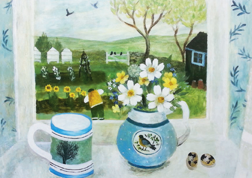 'Mochaware and Quail Eggs' by Sarah Bowman (B434)