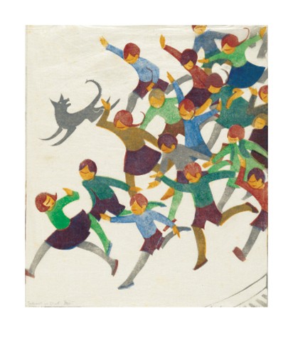'School is Out' 1936 by Ethel Spowers (A004) *
