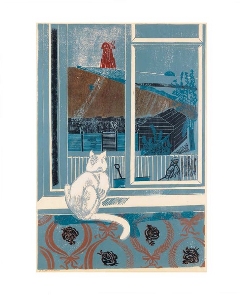 'Great Bardfield Windmill' by Sheila Robinson (1925 - 1988) (A972) 