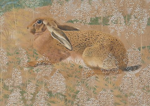 'Sitting Hare' 1938 by Charles Tunnicliffe OBE RA (C415) * 