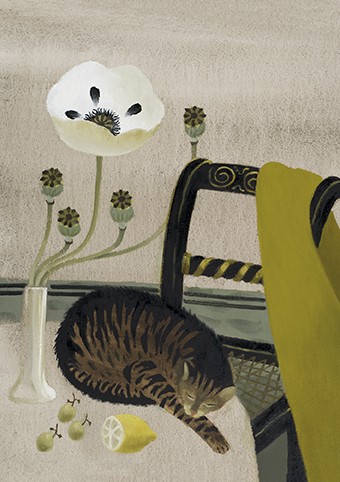 'Sleeping Cat' by Mary Fedden OBE RA (C009) * 