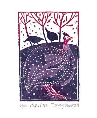 'Snow Fowl' by Penny Bhadresa (A407w) 