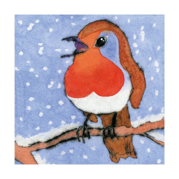 'Snow Song' by Richard Spare (8 pack) (VX06) (message inside)  NEW 