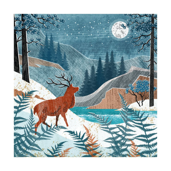 'Snow Stag' by Liam Payne (8 pack) (VX04) (message inside)  NEW