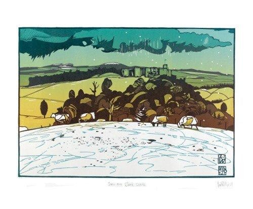 'Snow over Chirk Castle' by Ian Phillips (A193w)