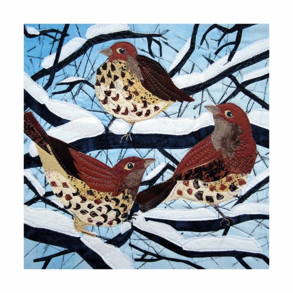 'Snowy Perch' by Kate Finlday (8 pack) (xmg71) (message inside)