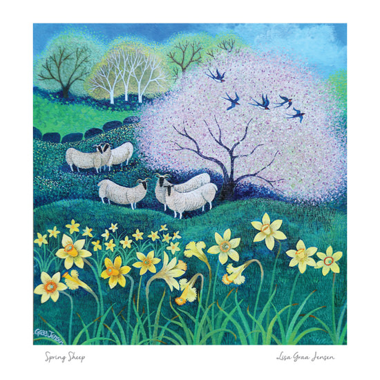 'Spring Sheep' by Lisa Graa Jensen (J069) 