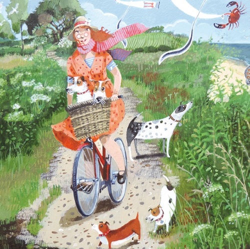 'On Her Bike' by Stephanie Lambourne (R152) 