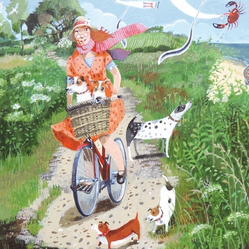 'On Her Bike' by Stephanie Lambourne (R152) d