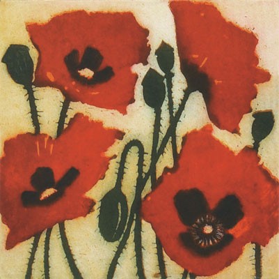 'Crimson Poppies' by Susie Perring (B391)