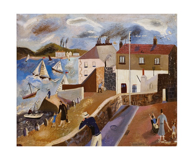 'Appledore' 1938 by Suzanne Cooper (1916 - 1992) (A800) *