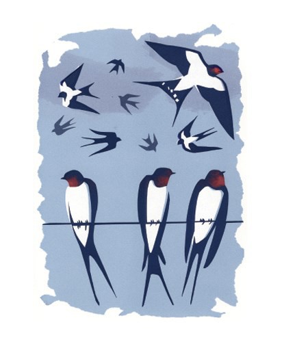 'Swallows' by Carry Akroyd (A260) d
