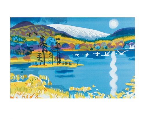 'Swans return to the Loch' by Carry Akroyd (A159) *