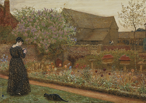 'The Old Farm Garden' 1871 by Frederick Walker (1840 - 1875) (C612) The Courtauld Collection