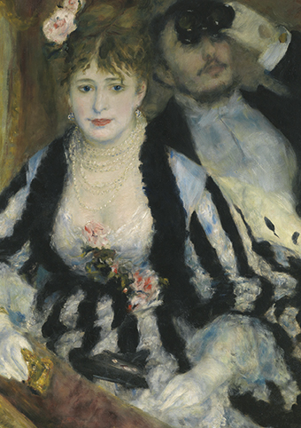 'La Loge' 1874 by Pierre-Auguste Renoir (1841 - 1919) (C607) The Courtauld Collection