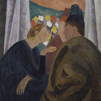 'A Conversation' c1913-16 by Vanessa Bell (1879 - 1961) (C651) The Courtauld Collection 