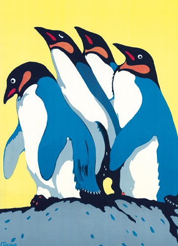 For the Zoo, book to Regent's Park, poster by Charles Paine, 1921 (V077) 