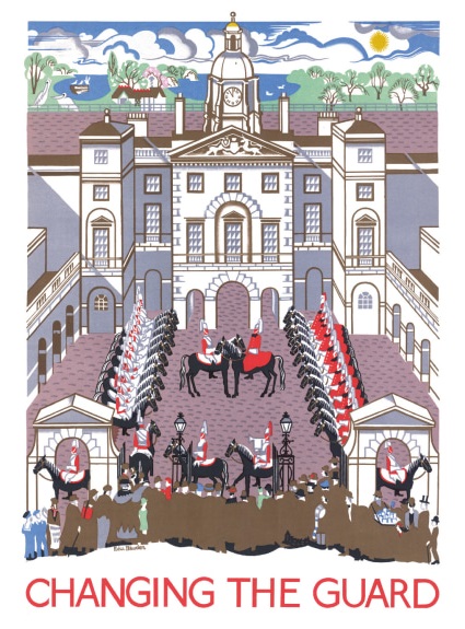 Changing the Guard by Edward Bawden, 1925 Transport for London (V173) NEW