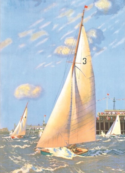 Southend-on-Sea by Charles Pears, 1935 Transport for London (V178) 