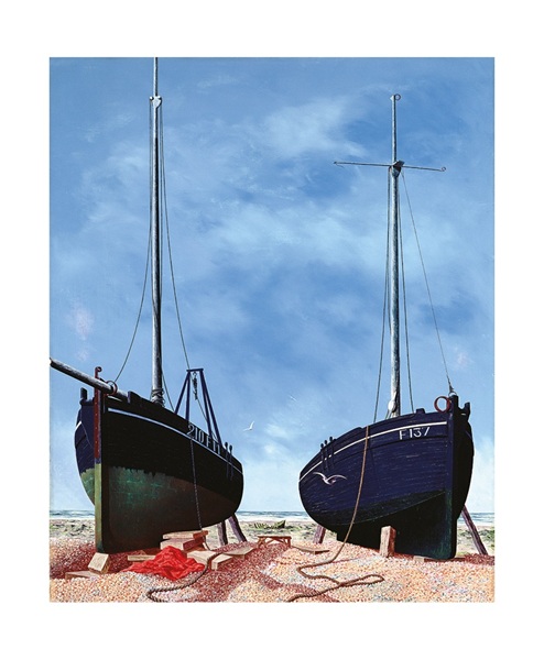 'Whitstable Oystermen' c1948 by Tristram Hillier 1905-83 (A174) NEW