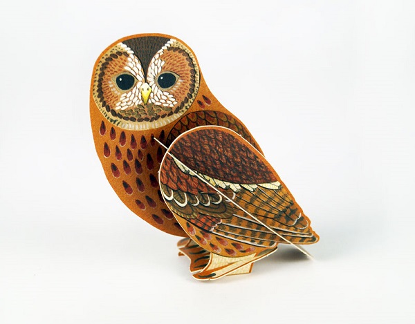 'Pop-Out Tawny Owl' Die-cut art card by Alice Melvin (AP019) (AM2091)