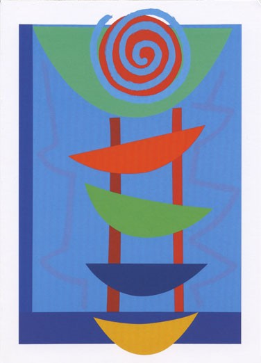 'Orange, Green and Blue Rhythm' by Terry Frost (B390) d