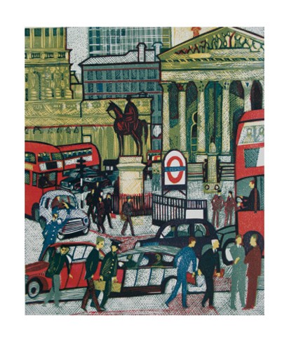 'The Royal Exchange' 1975 by Rupert Shephard 1909 - 1992 (A565) *