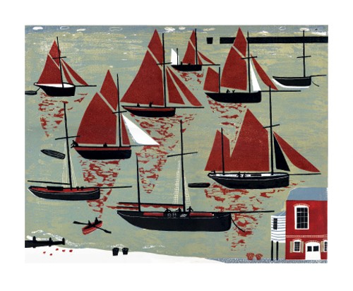 'The Whitstable Oyster Fleet' by Melvyn Evans (A496) *