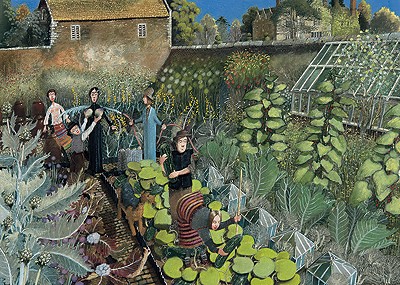  'The Kitchen Garden' by Richard Adams (Print)