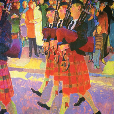 'Pipe Band' by Tim Cockburn (H175) d