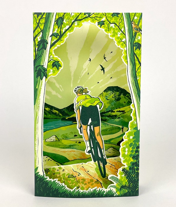 'Spring Spins' Die cut 3D card by Tom Jay (AP001)