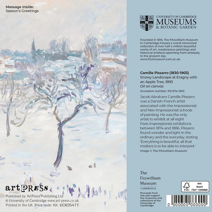 Camille Pissarro 'Snowy Landscape' UCAM (CX) g2 (10 card wallet) NEW Coming Soon