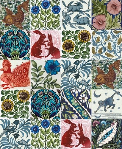 Tile Designs by William De Morgan (V062) d