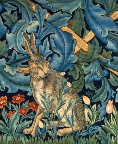 'The Hare from the The Forest tapestry William Morris, Philip Webb, and John Henry Dearle , Merton Abbey (V061) *